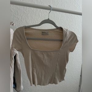 Urban Outfitters corset ribbed cropped top